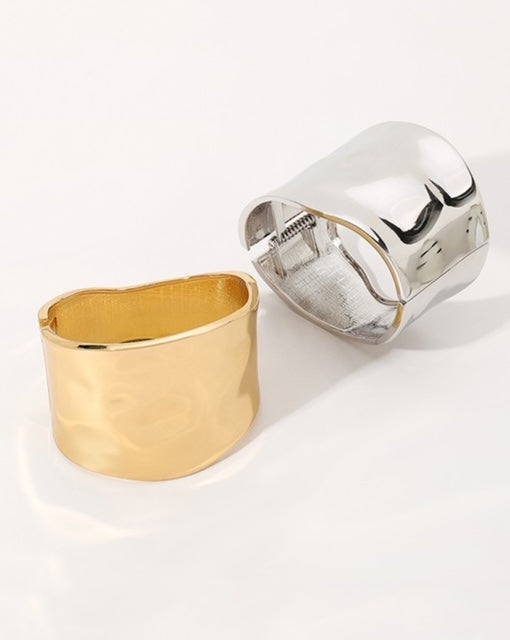 Wide Chunky Minimalist Bangle